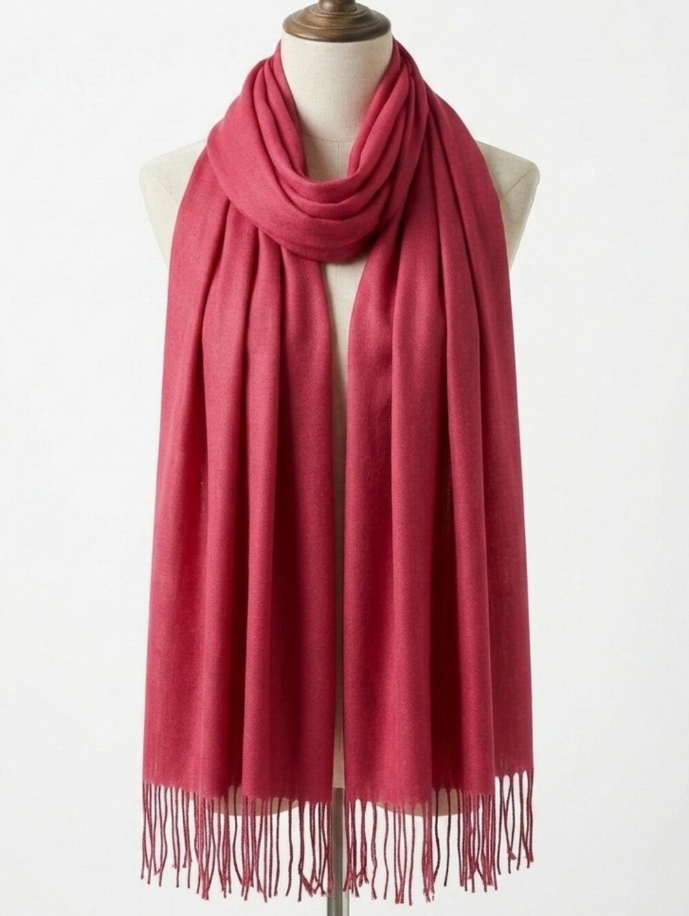 BENDI Brick Red Lightweight Pashmina Scarf Wrap Made in Turkey NWOT